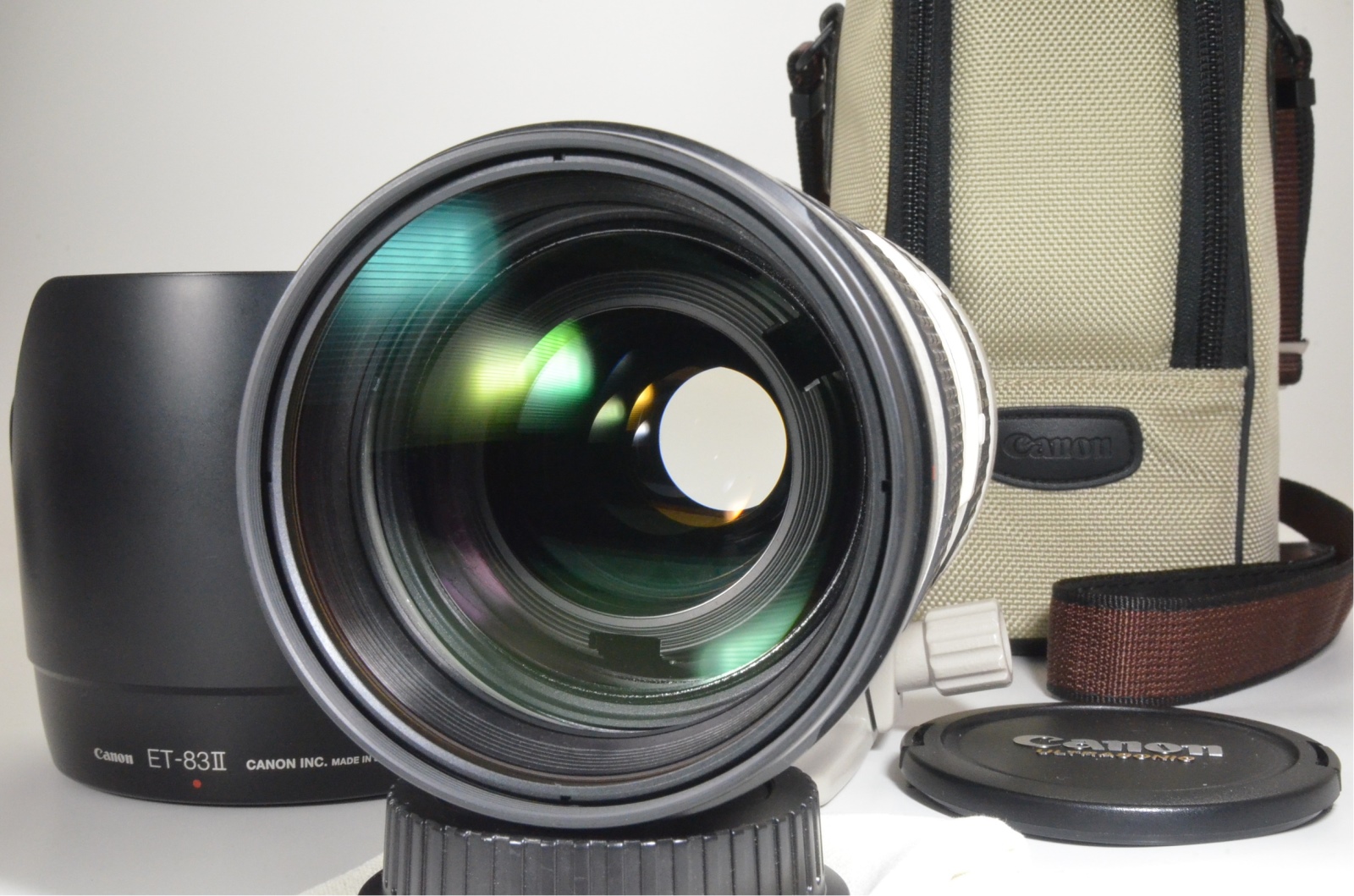 canon ef 70-200mm f/2.8 l usm ultrasonic lens with lenc case
