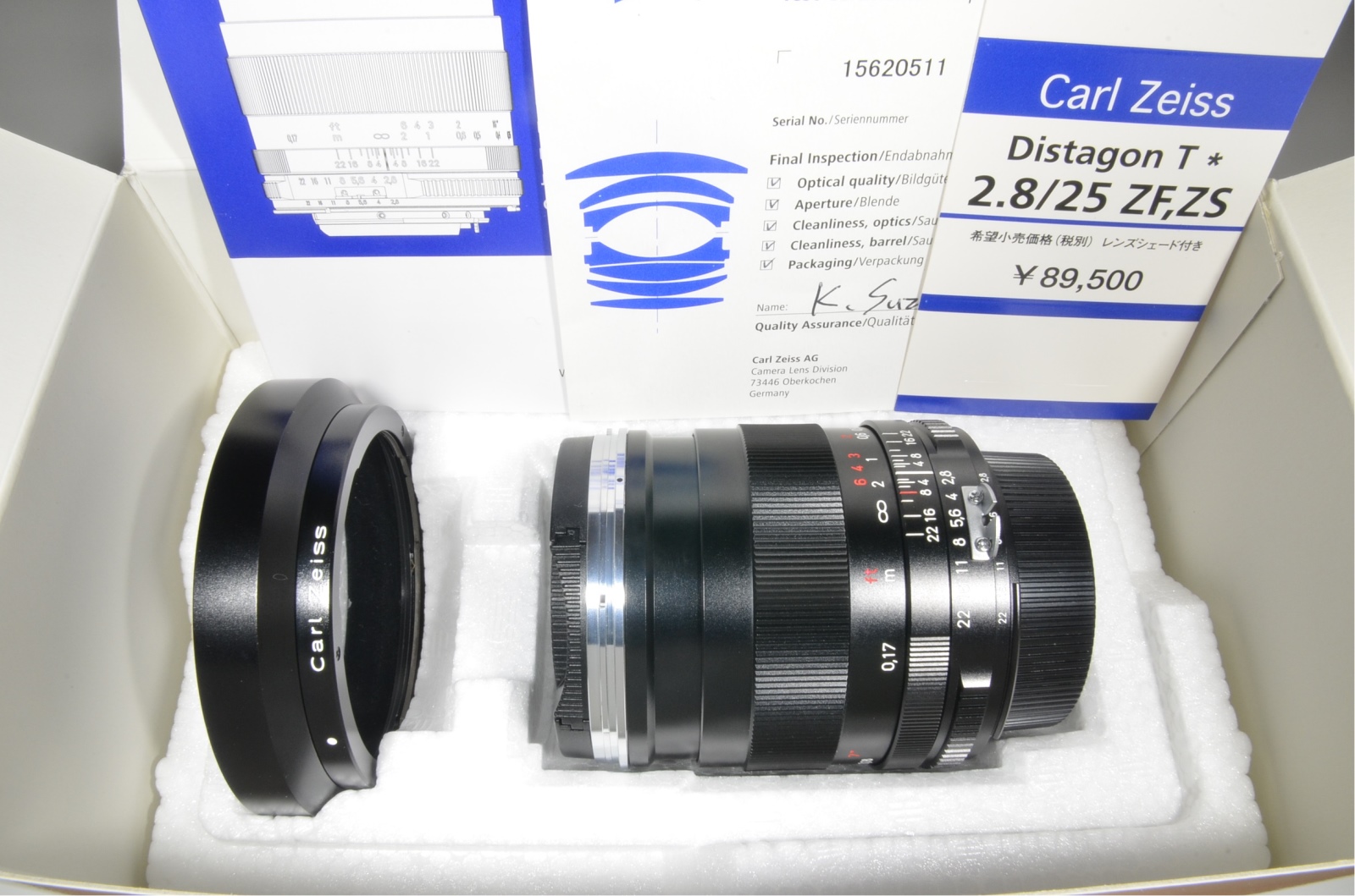 carl zeiss distagon t* 25mm f2.8 zf for nikon