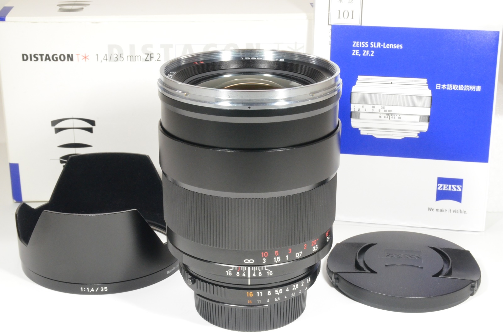 carl zeiss distagon t* 35mm f1.4 zf.2 for nikon from japan