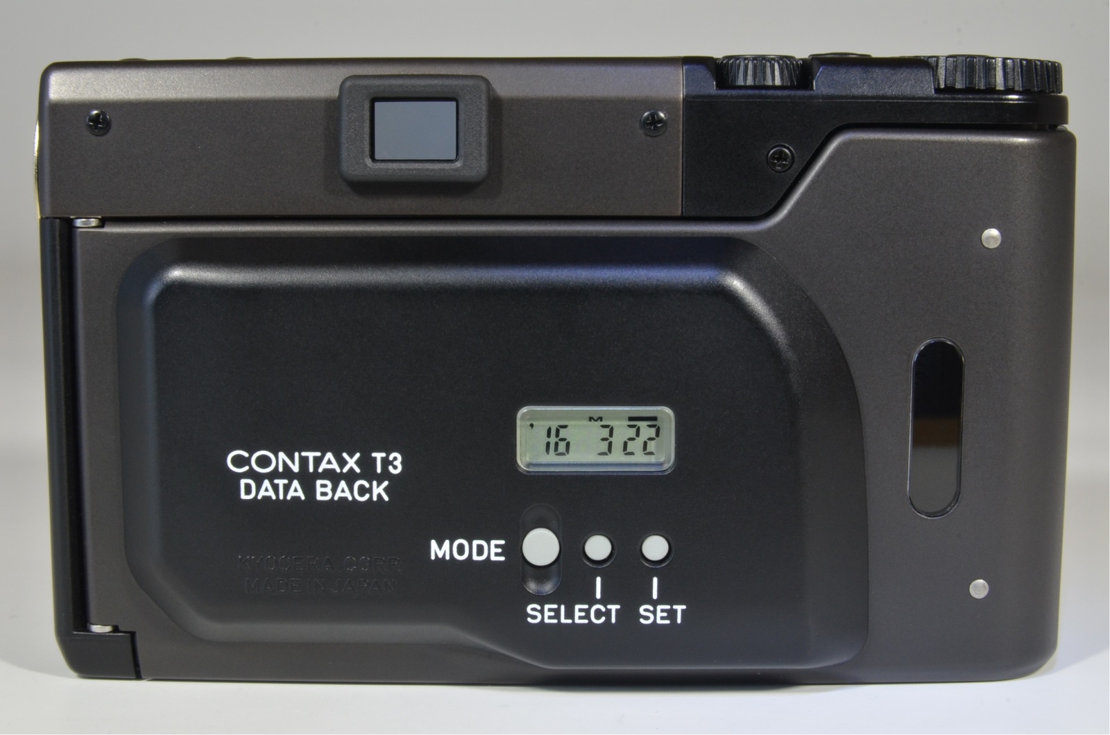 contax t3 data back titanium black in boxed point & shoot 35mm film camera