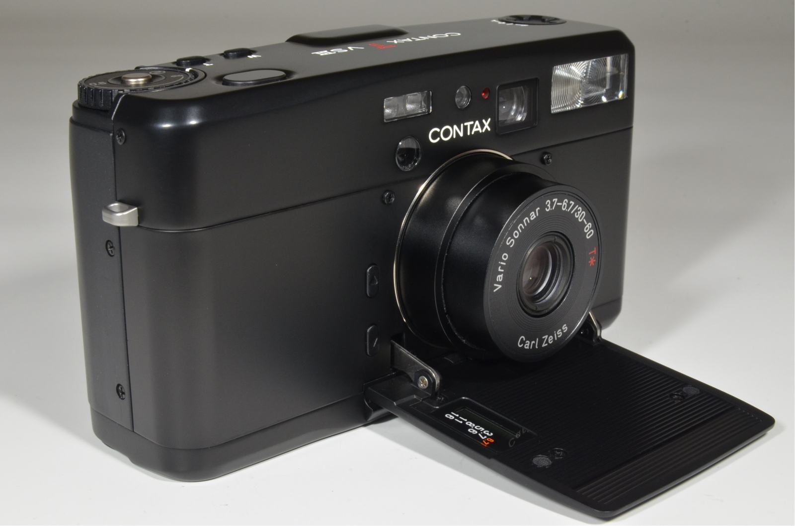 contax tvs iii black point & shoot 35mm film camera