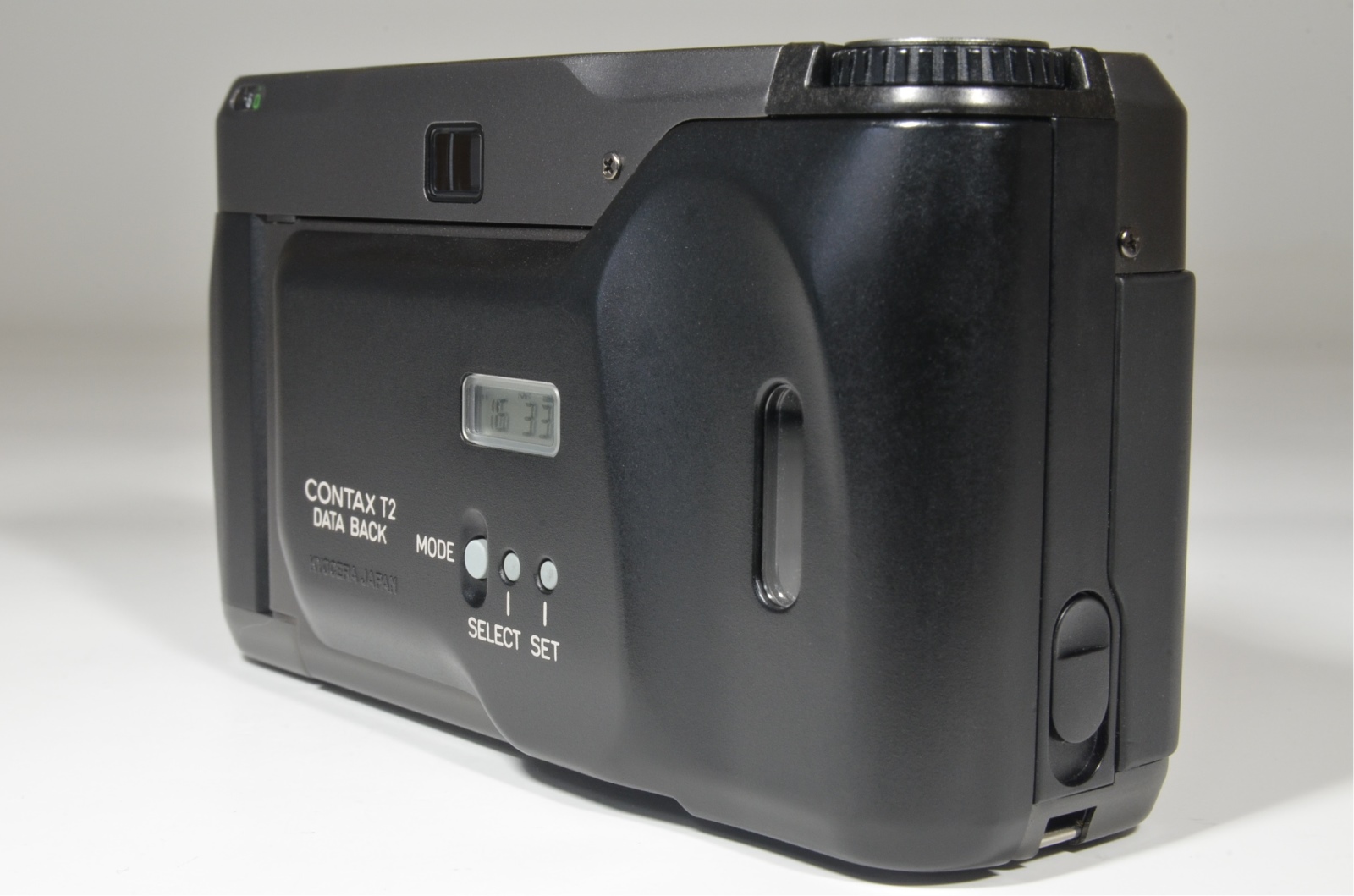 contax t2 data back black point & shoot 35mm film camera