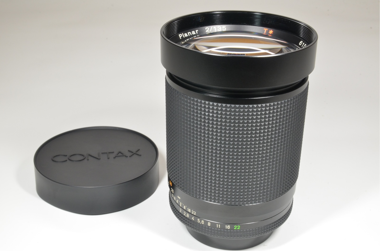 contax carl zeiss planar t* 135mm f2 mmg made in west germany