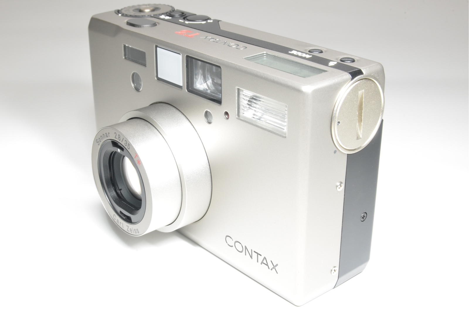 contax t3 'double teeth' point & shoot 35mm film camera