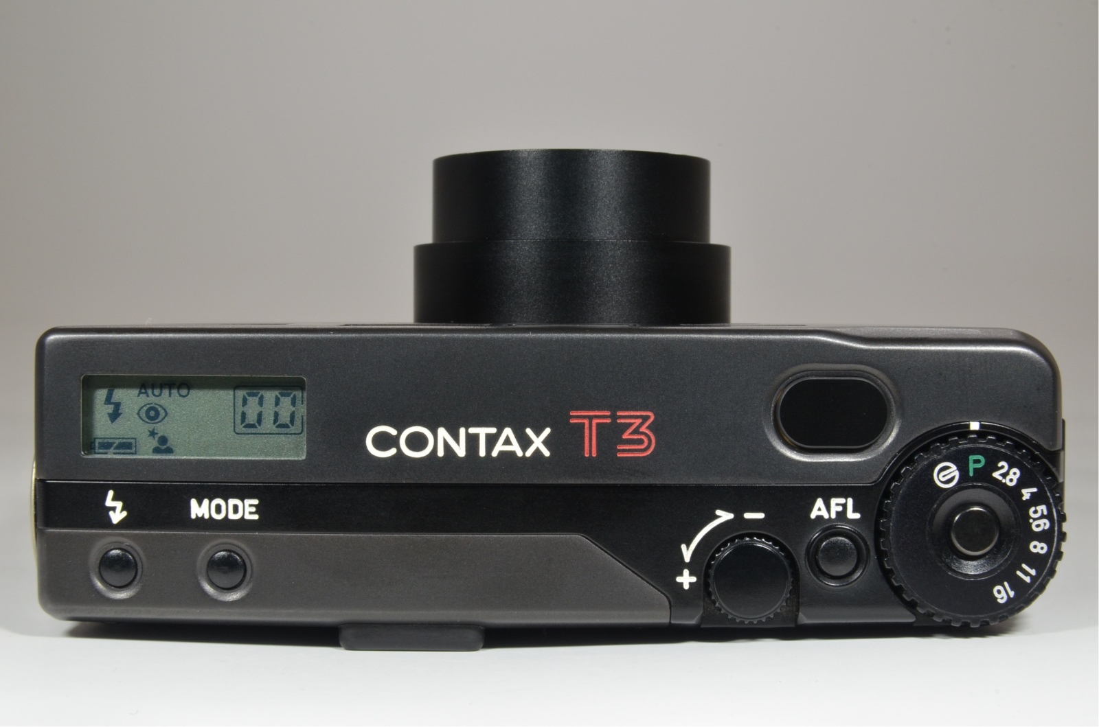 contax t3 black double teeth with data back, full case, hirai case