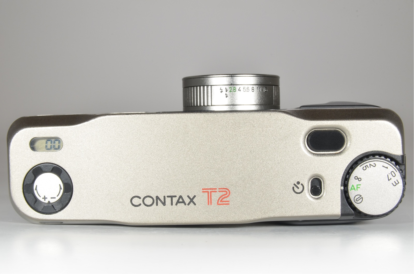 contax t2 titanium silver point & shoot 35mm film camera