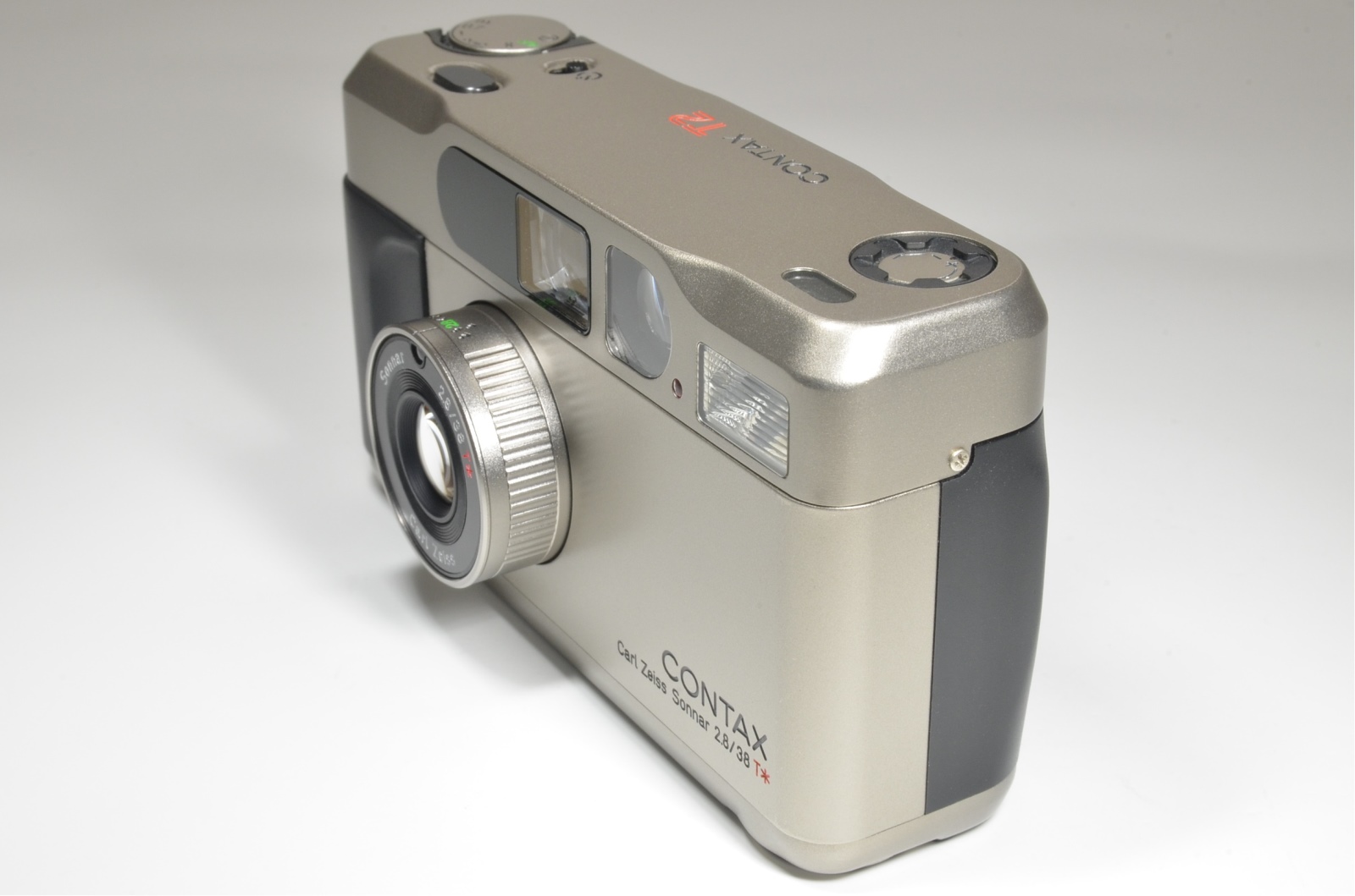 contax t2 titanium silver camera boxed with extra data back panel