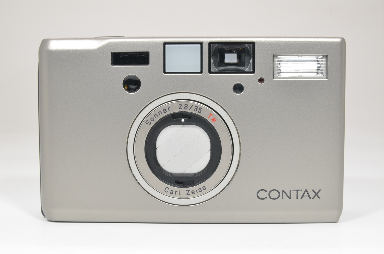 contax t3 titanium silver double teeth 35mm camera #a1345 shooting tested