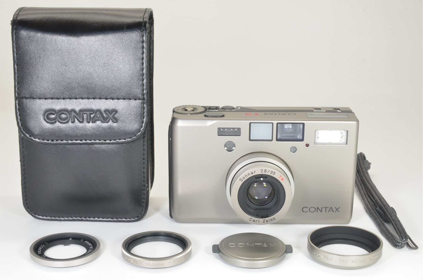 contax t3 titanium silver double teeth w/ metal hood shooting tested