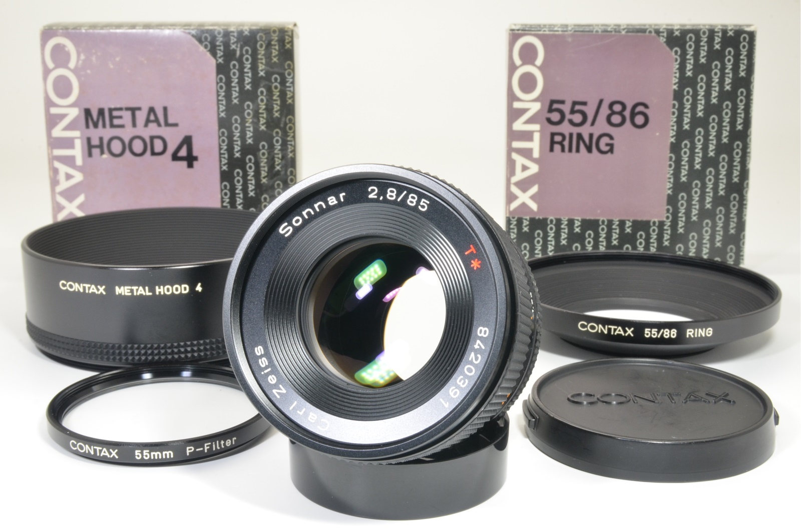 contax carl zeiss sonnar 85mm f2.8 mmg germany w/ lens hood shooting tested