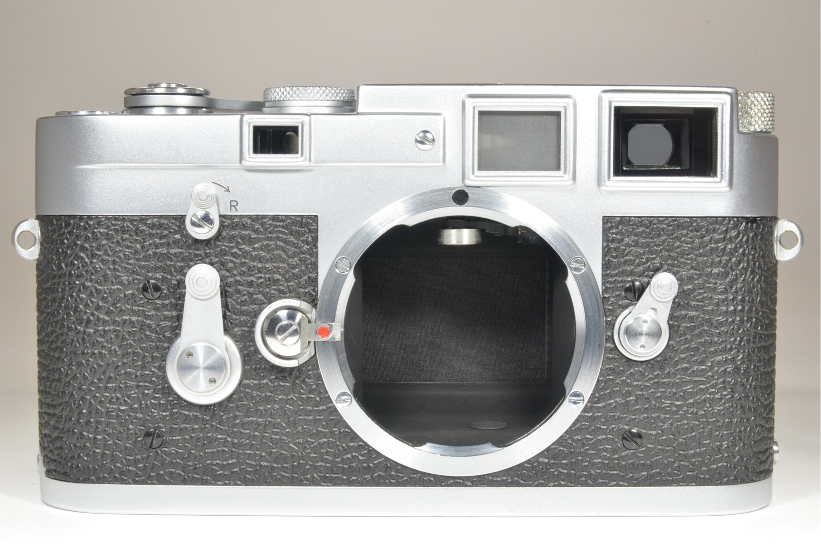 leica m3 single stroke s/n 986046 year 1959 with half leather case and strap