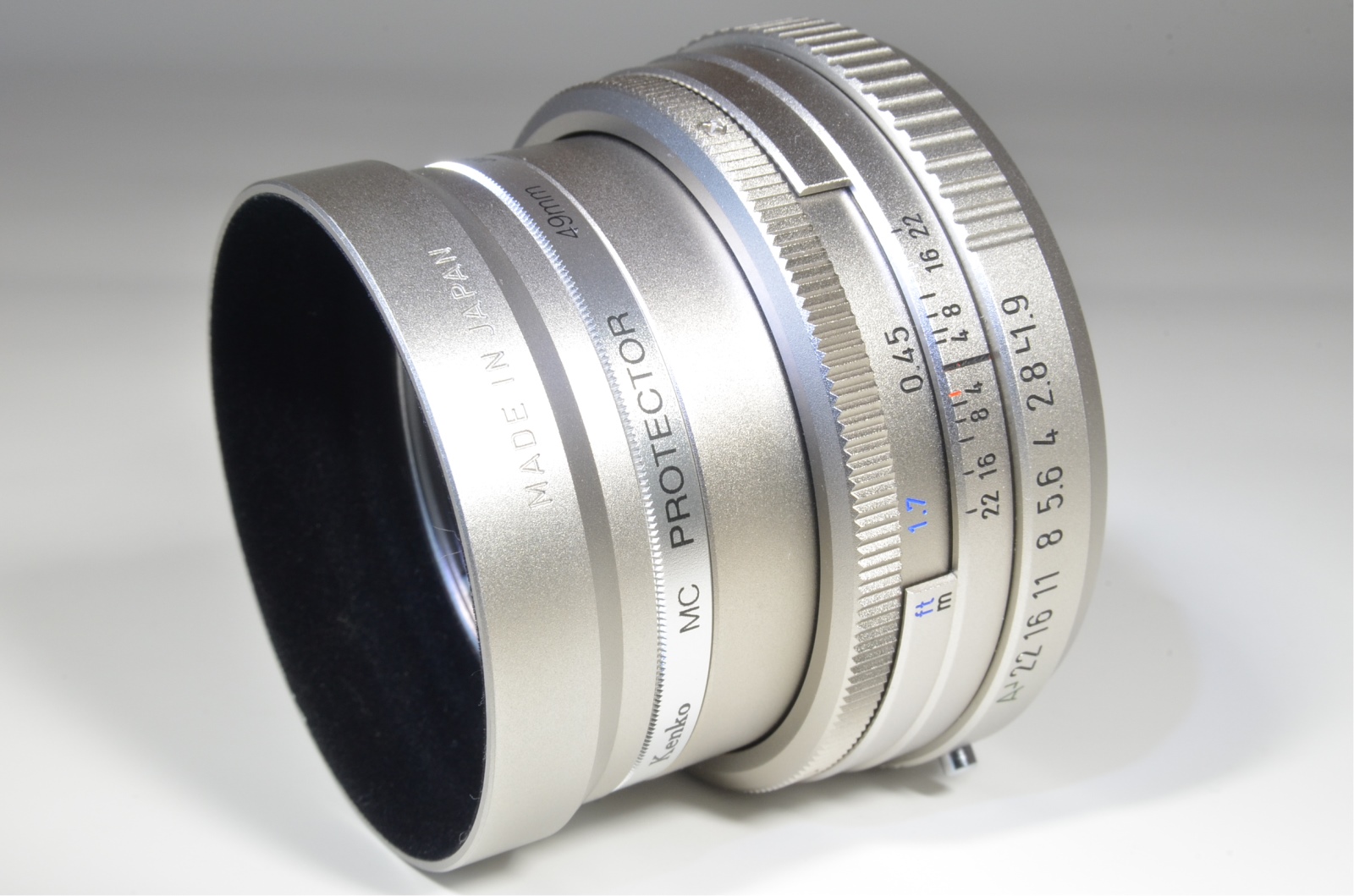pentax smc fa 43mm f1.9 silver limited lens