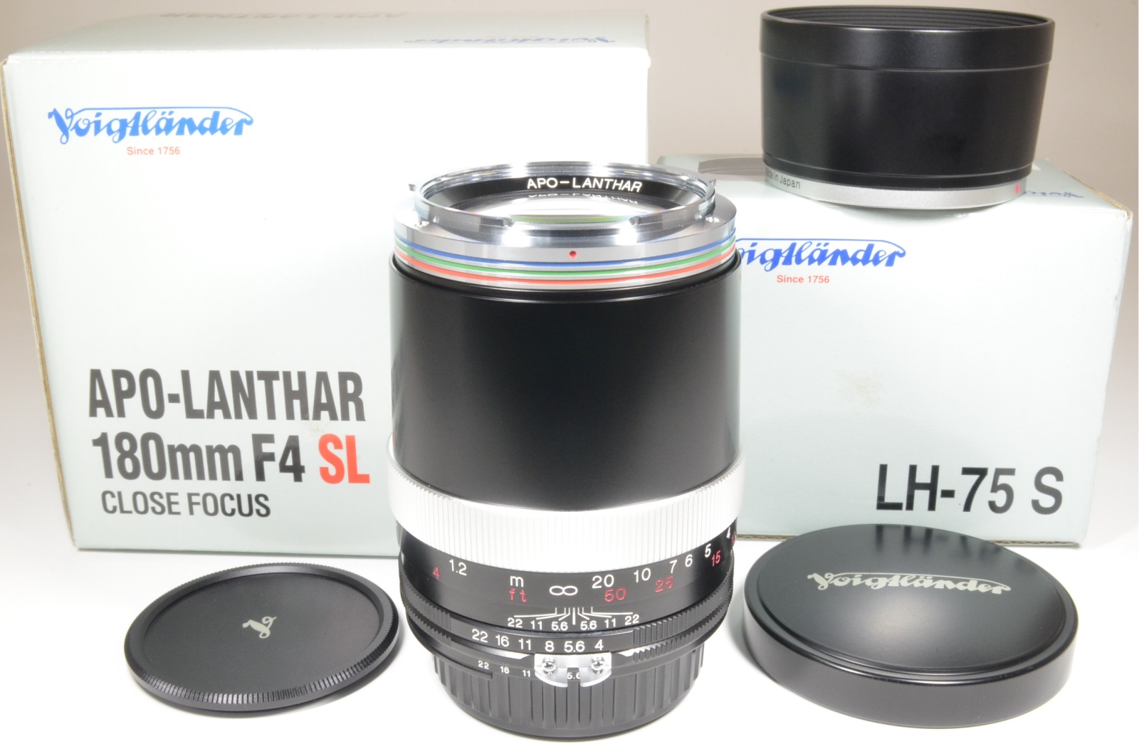 voigtlander apo-lanthar 180mm f4 sl for ai-s nikon w/ lens hood