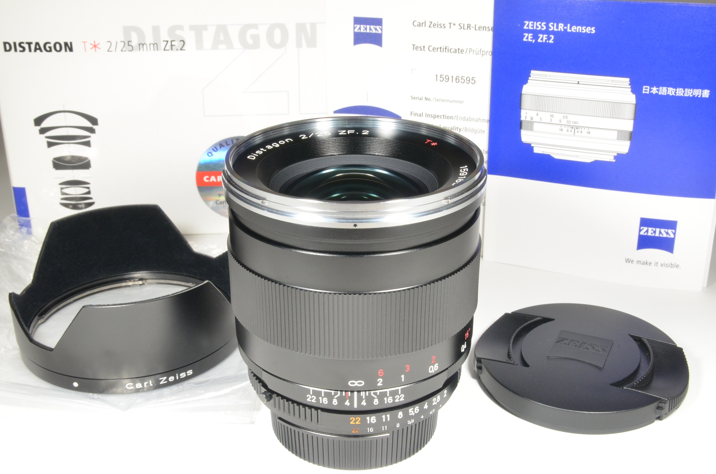 carl zeiss distagon t* 25mm f2 zf.2 for nikon lens