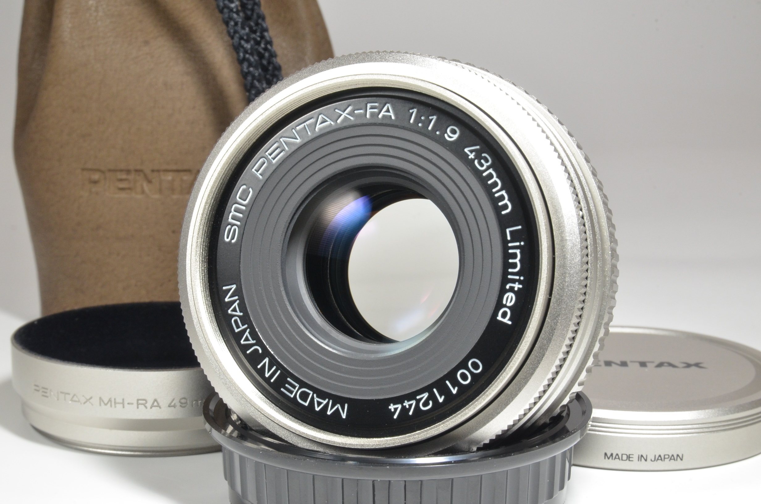 pentax smc fa 43mm f1.9 limited lens made in japan