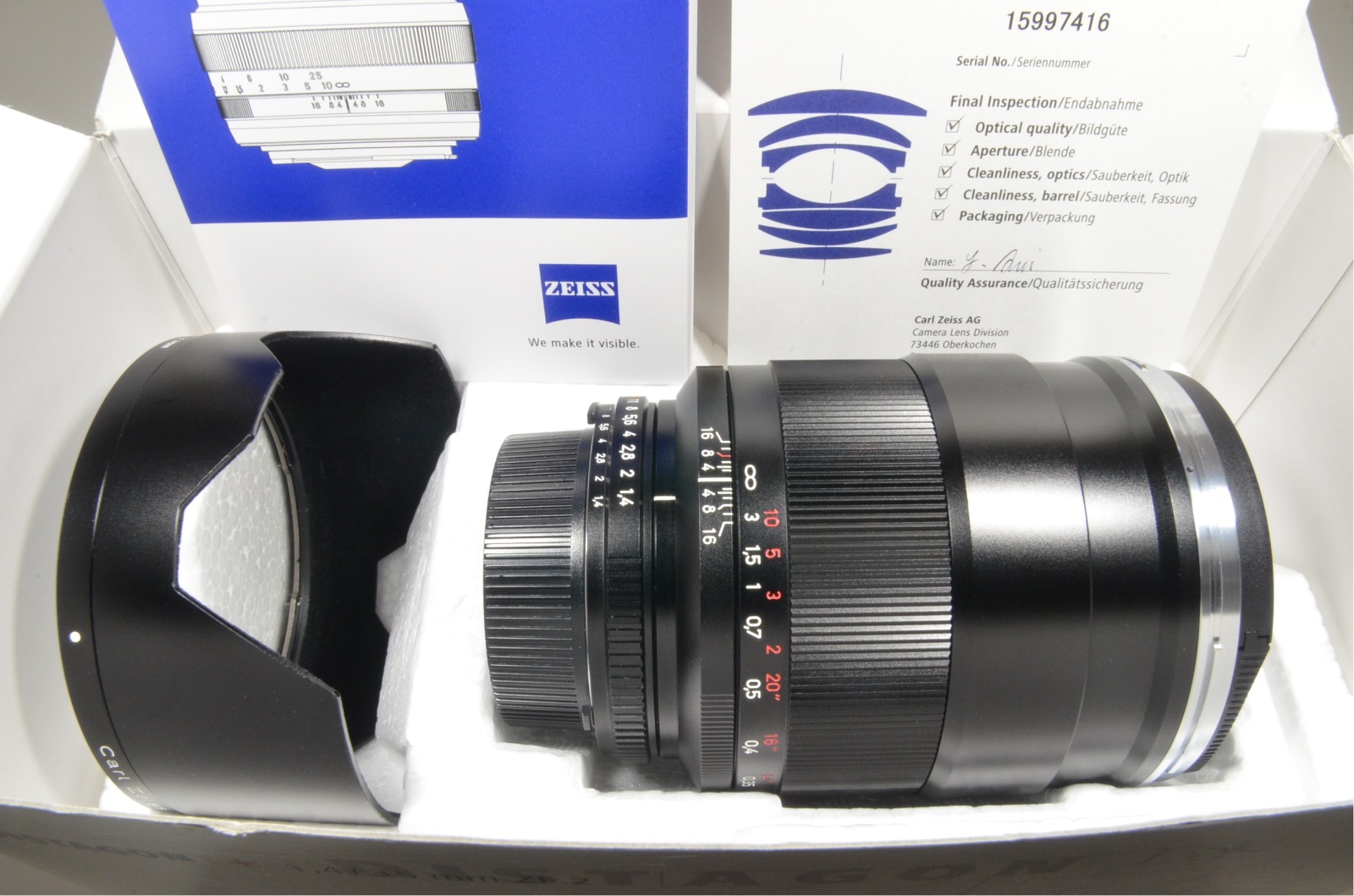 Carl Zeiss Distagon T* 35mm F1.4 ZF.2 for Nikon from Japan #a0783