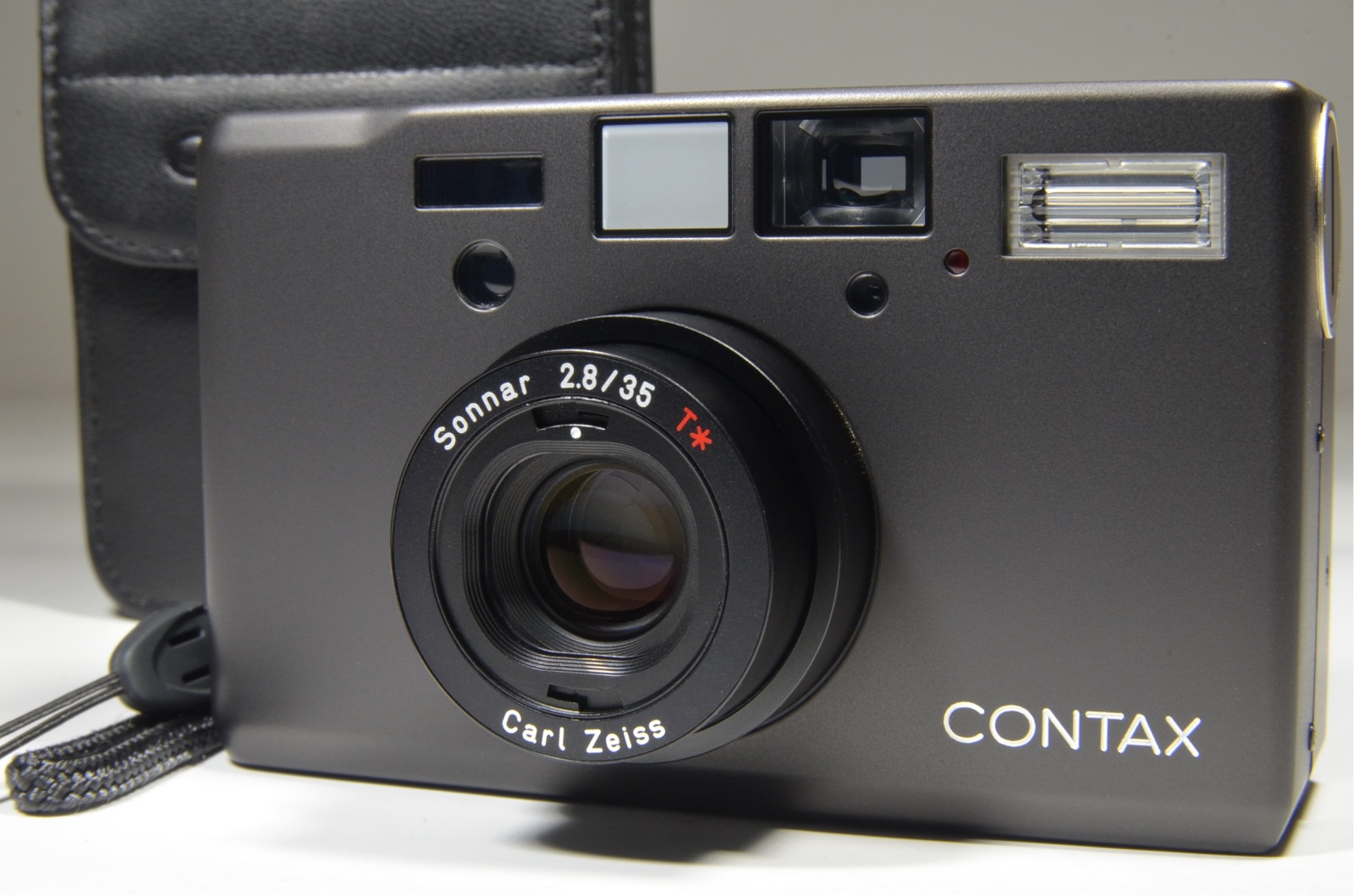 CONTAX T3 Data Back Titanium BLACK 35mm P&S Film Camera #a0466 