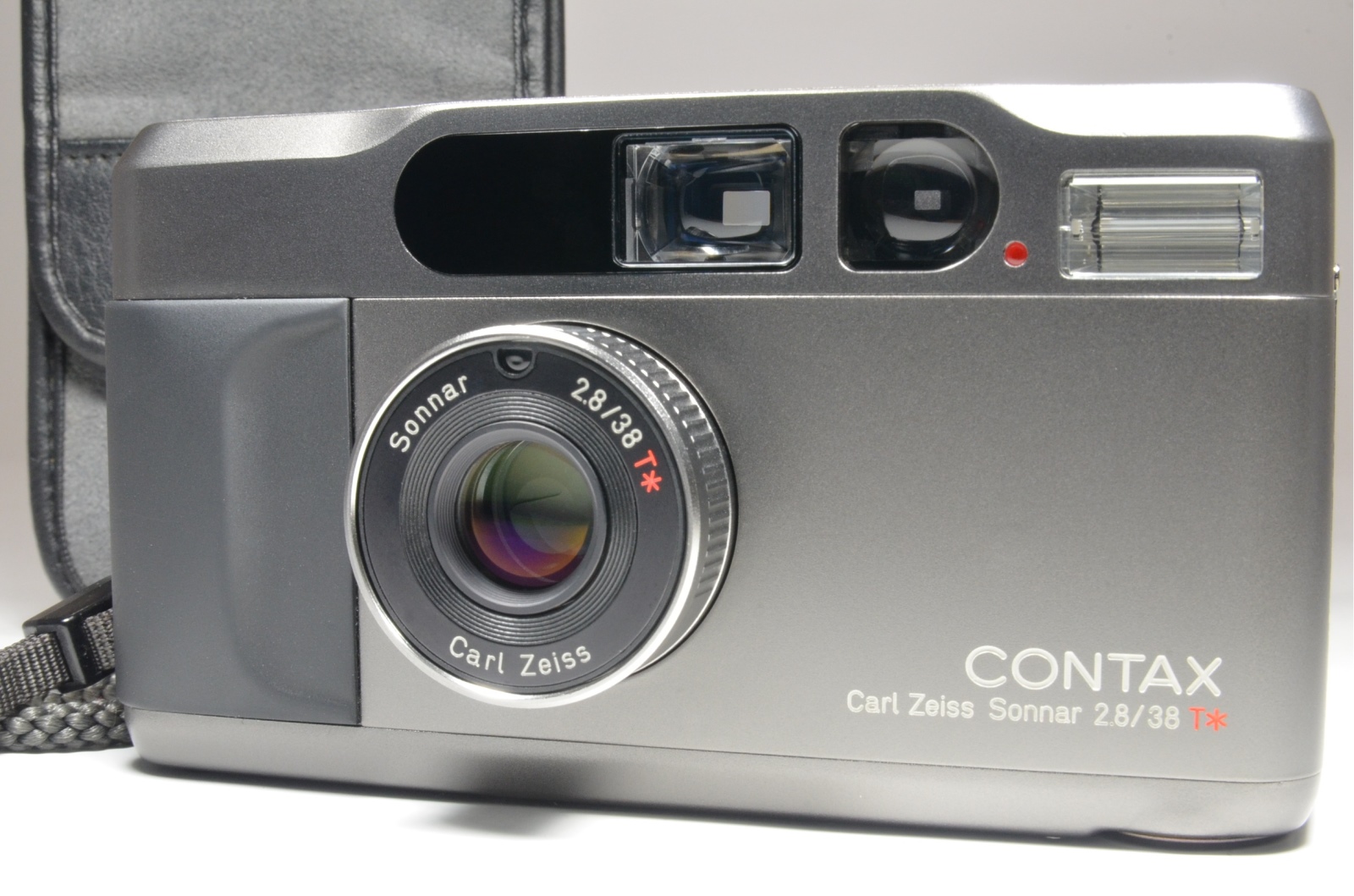 CONTAX T2 Titanium Black Data Back P&S 35mm Film Camera #a0654