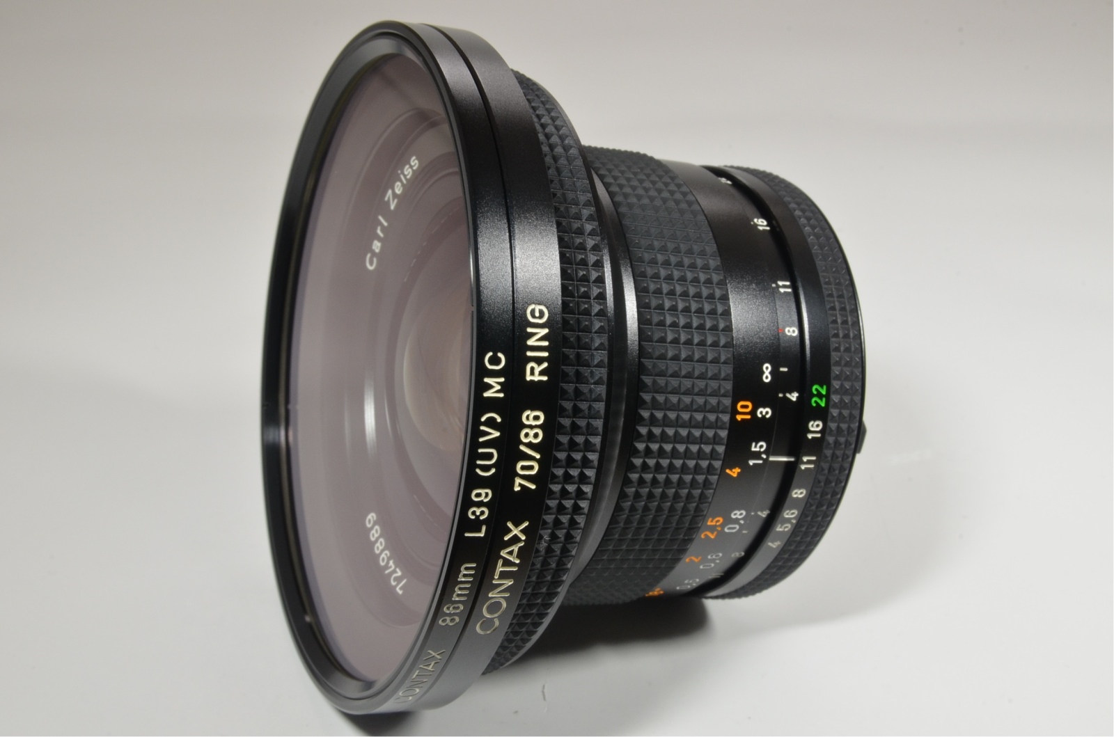 CONTAX Carl Zeiss Distagon T* 18mm f4 MMJ with 70/86 RING and 