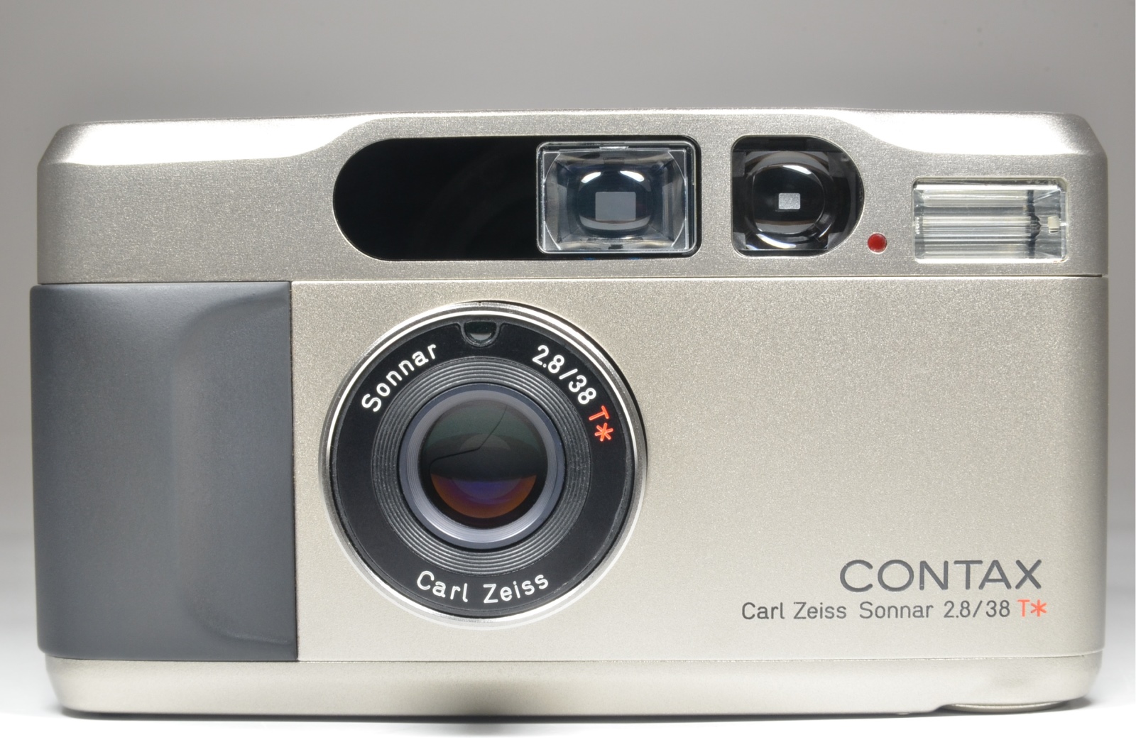 CONTAX T2 Titanium Silver P&S 35mm Film Camera in boxed #a0907 – SuperB