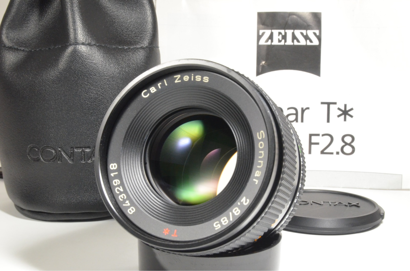 CONTAX Carl Zeiss Sonnar T* 85mm f2.8 MMG Germany #a1201 – SuperB 
