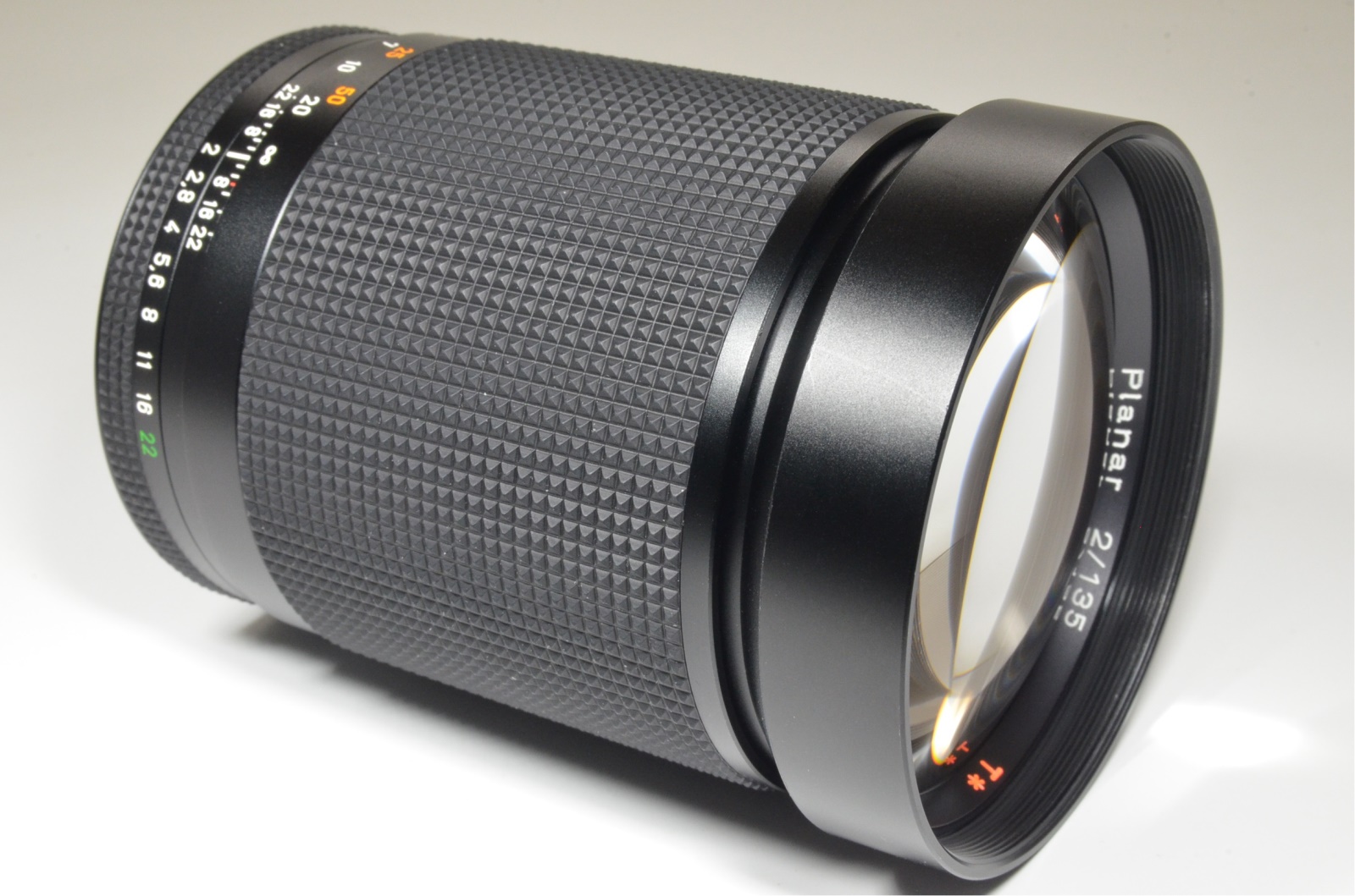 レンズ(単焦点) 美品！現在の最優秀レンズの一つ！CONTAX Planar 135mm AEG