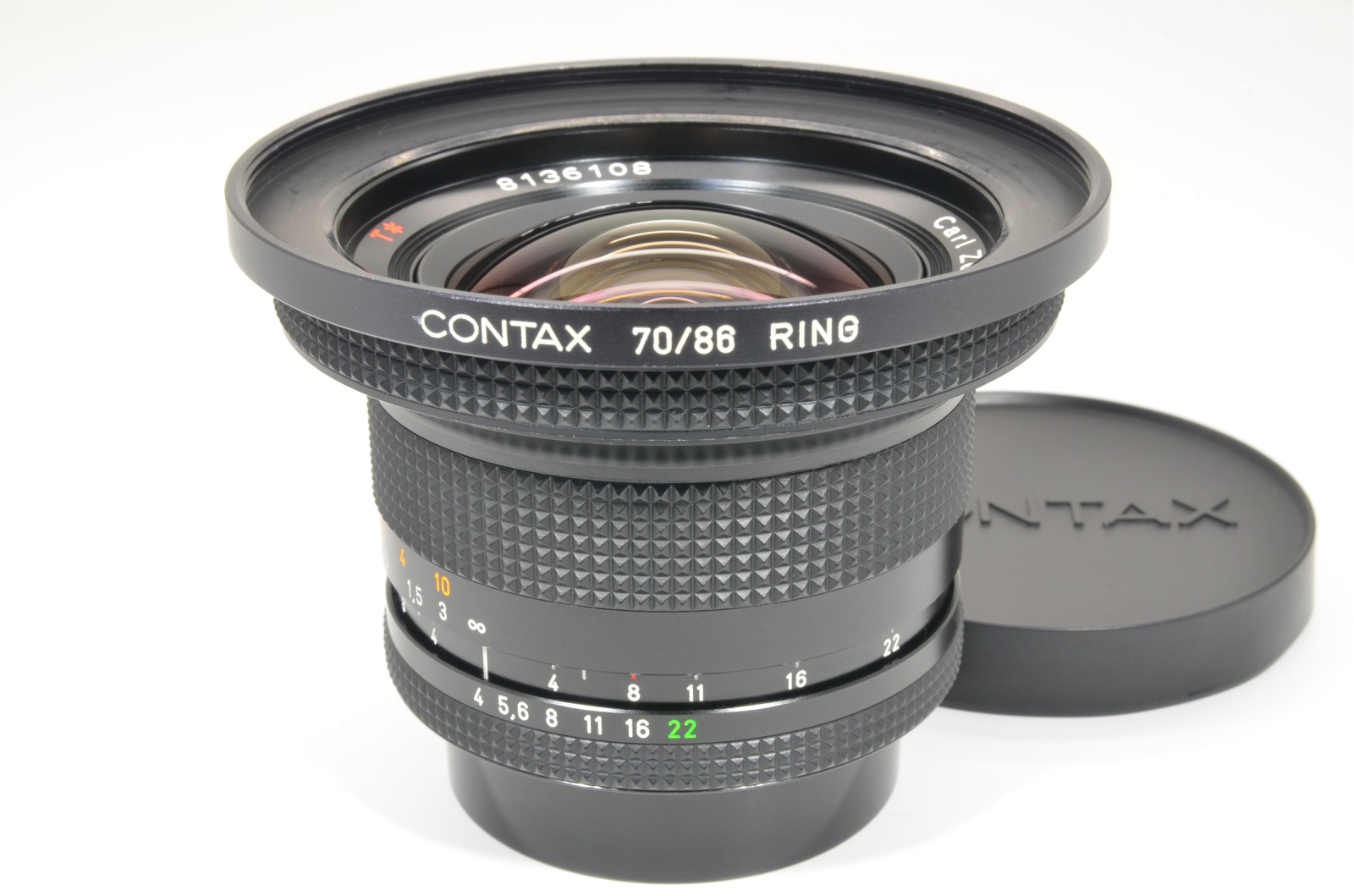 CONTAX Carl Zeiss Distagon T* 18mm f4 MMJ Japan with 70/86 RING