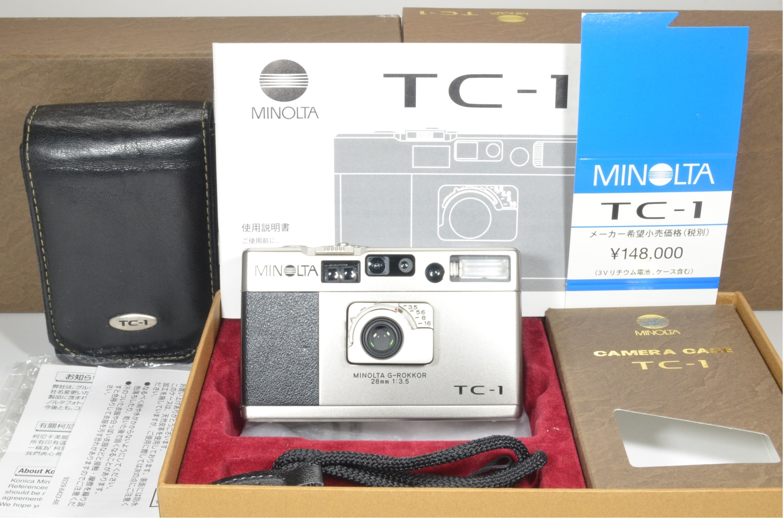 MINOLTA TC-1 Point  Shoot 35mm Film Camera 28mm f3.5 #a0966 – SuperB JAPAN  CAMERA