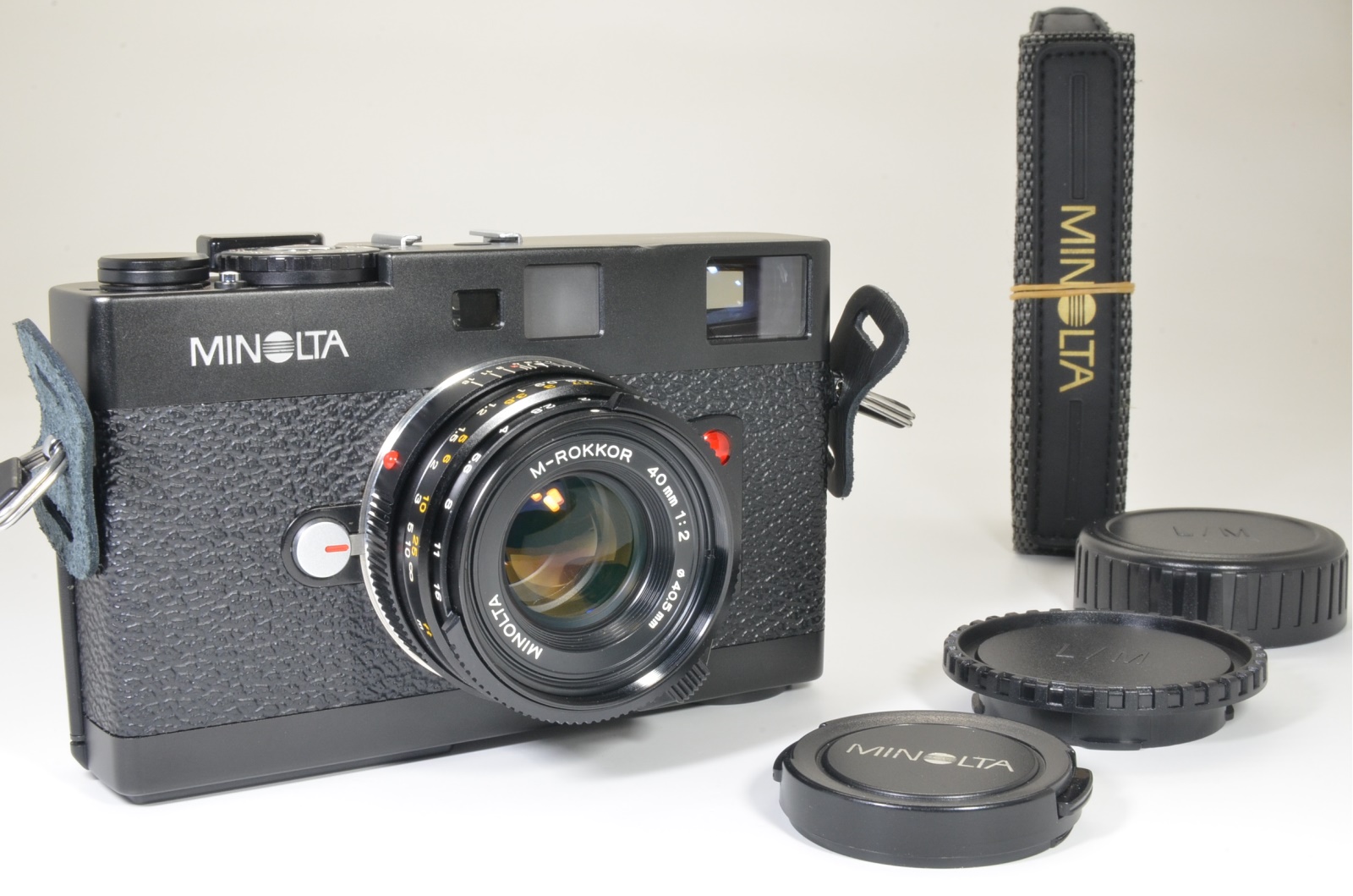 minolta cle and m-rokkor 40mm f2 the lens had cla'd recently film tested