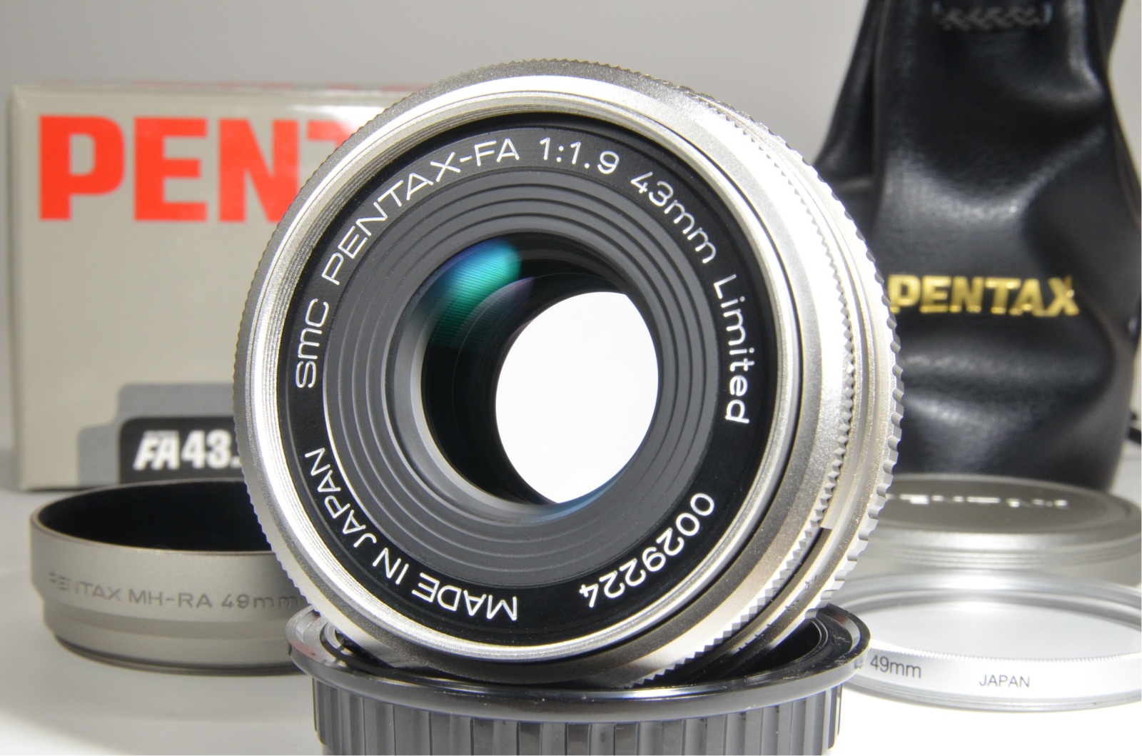 PENTAX SMC FA 43mm F1.9 Limited Lens Made in Japan in boxed #a0777 