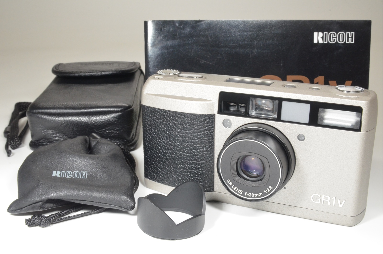 RICOH GR1v Date Silver 28mm f2.8 Point & Shoot 35mm Film